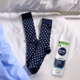 Set cadou Nivea Men pentru ten sensibil: Balsam dupa ras, 100 ml + Gel pentru ras, 200 ml + Deodorant roll-on Invisible Black & White Power, 50 ml