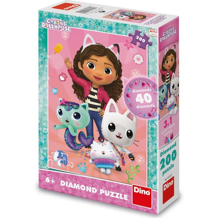 Puzzle Dino Toys - Gabby's Dollhouse, 200 piese