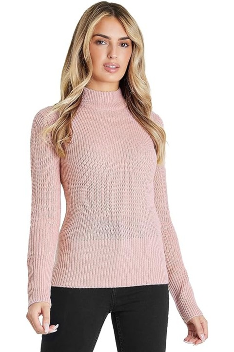 Pulover de Iarna pentru Femei, Roz deschis