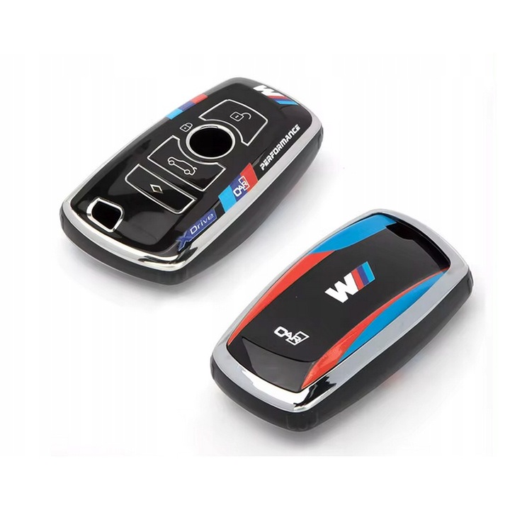 Carcasa pentru cheie auto, pentru BMW M-Power STRONG X3/X4/seria 5, TPU, multicolor