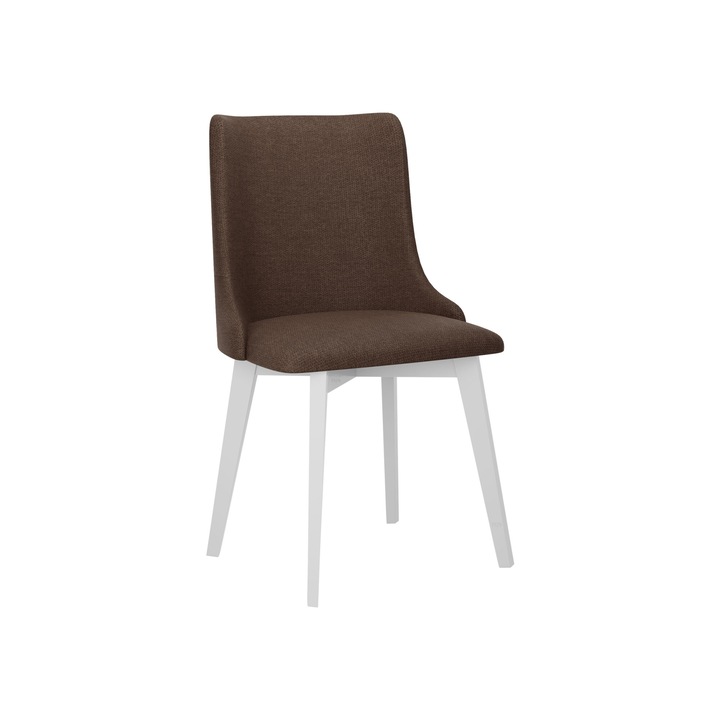 Scaun tapitat Nawki V, MIRJAN24, negru + gri inchis, 48x83x53 cm