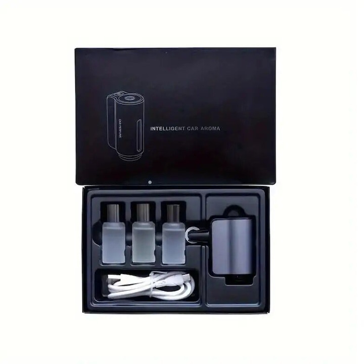 Set Car Diffuser Luxury cu Acumulator si 3 Arome de Parfum