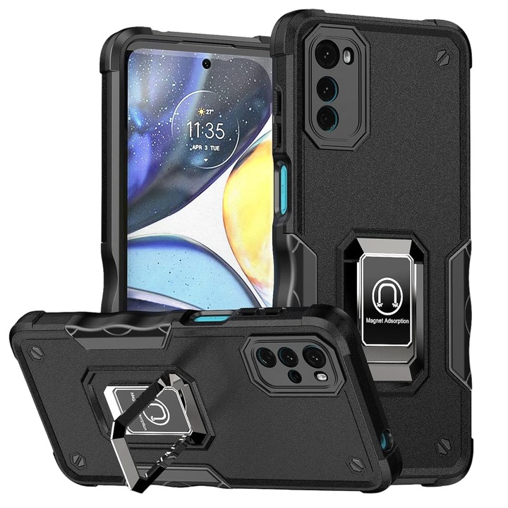 Защитен калъф за Motorola Moto E32/Moto E32s Atisijie, TPU, черен, 6.5 инча