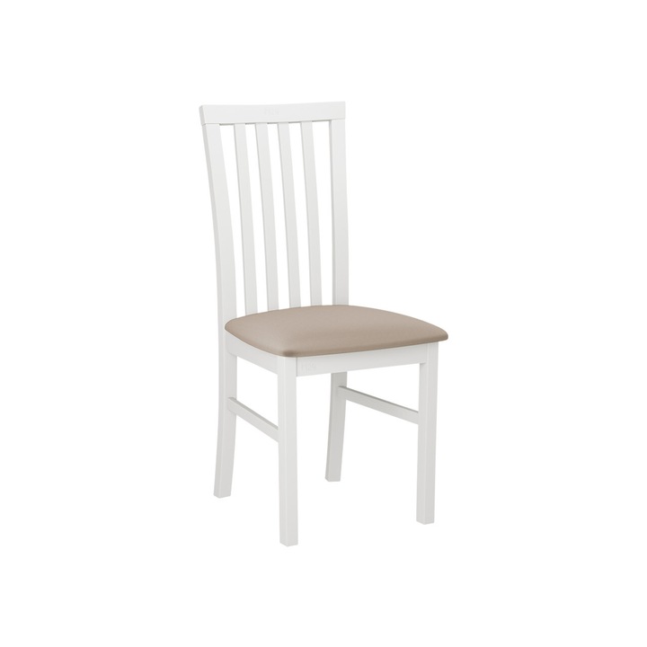 Scaun Figaro I, 43x93x40 cm, alb + bej, Mirjan24