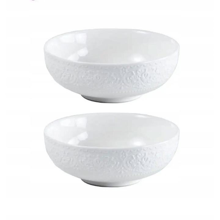 Set 6 boluri albe Tudor England, 1400 ml, 20,1 cm