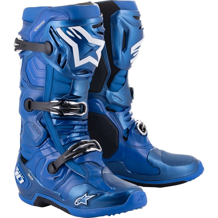 Bocanci moto, Alpinestars Tech 10, albastru/negru, 44.5EU