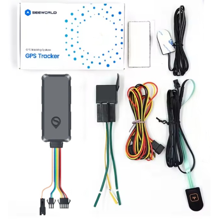 GPS локатор D21 2G Spreest, с външен SOS бутон и микрофон, 9-90V, 74x33x13mm, черен