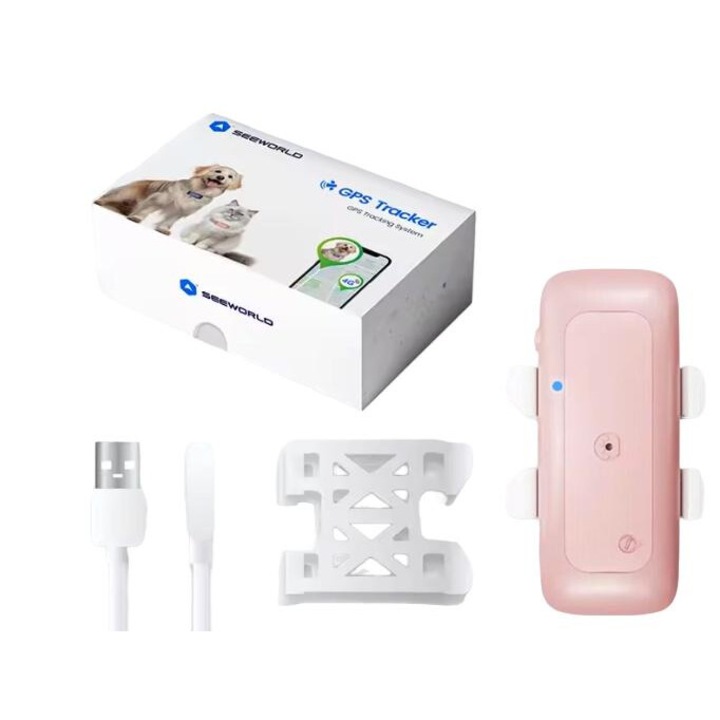 GPS тракер S26L 4G, Spreest, розов, 75.8x36.6x19mm, водоустойчив