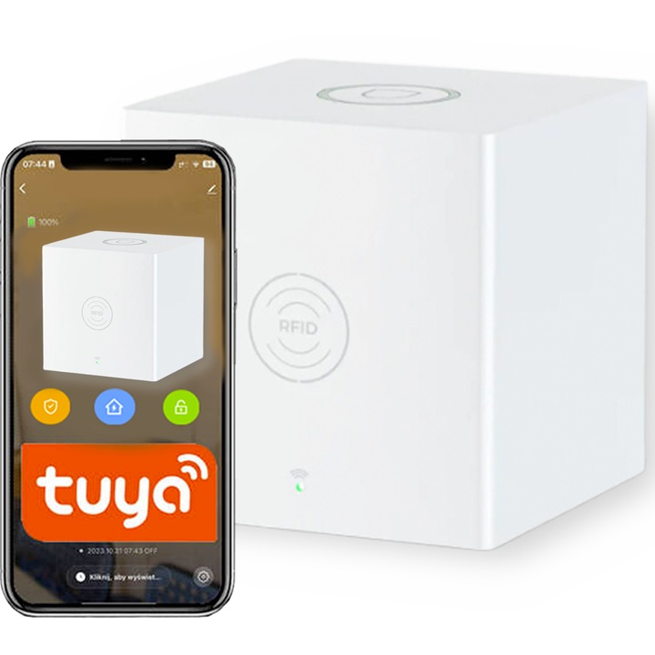 Sistem alarma Spreest H320, wireless, cu aplicatie Tuya, 1 unitate centrala, RFID, 80x80x80mm, alb