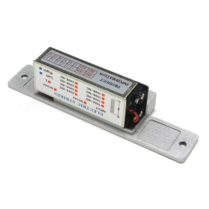 Elektromos zár 1501B, Spreest, beléptető rendszer, rozsdamentes acél, 37x34x149mm, komplett készlet