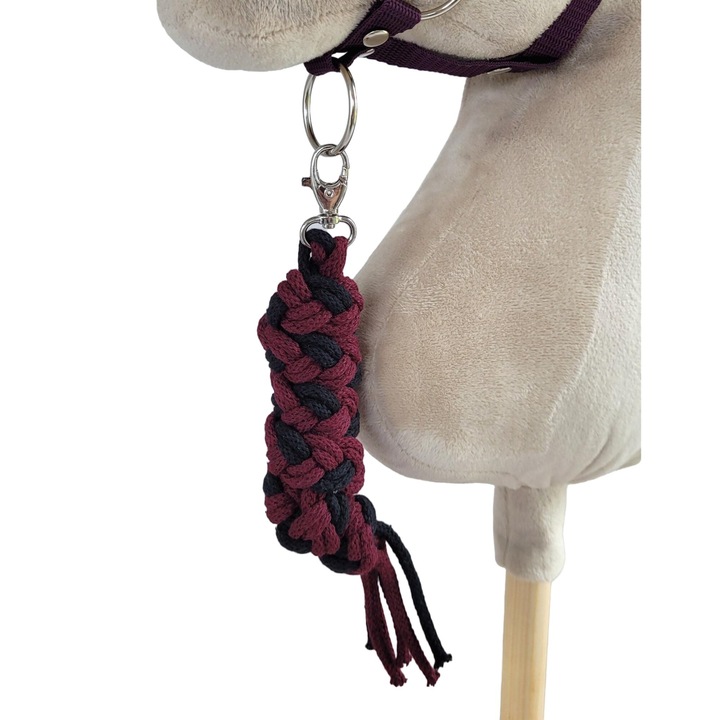 Въжена връзка за Hobby Horse, Super Hobby Horse, черно-лилаво, 73см х 2см