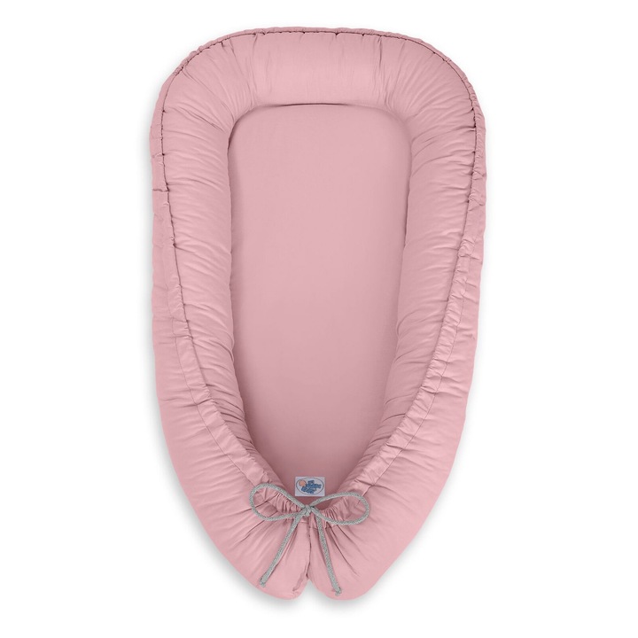 Pozitionator pentru bebelusi, My Sweet Baby, roz, 95x55cm, 12cm inaltime, set cu husa de transport