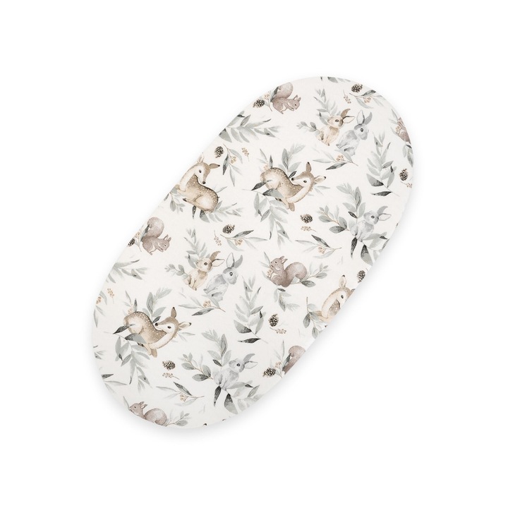 Pamut lepedő kiságy baba matrachoz, My Sweet Baby, 75x35cm, többszínű