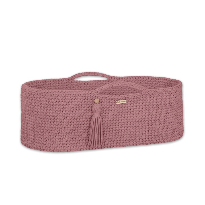 Landou bebe din bumbac, 75x35x25 cm, 8 Kg, Roz