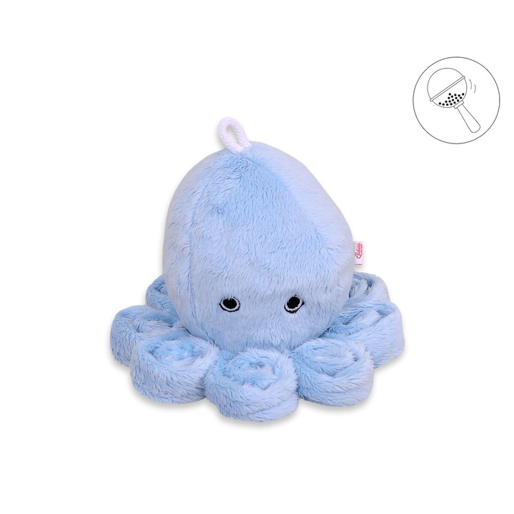 Csörgőjáték babáknak, Bobono, 31cm, kék