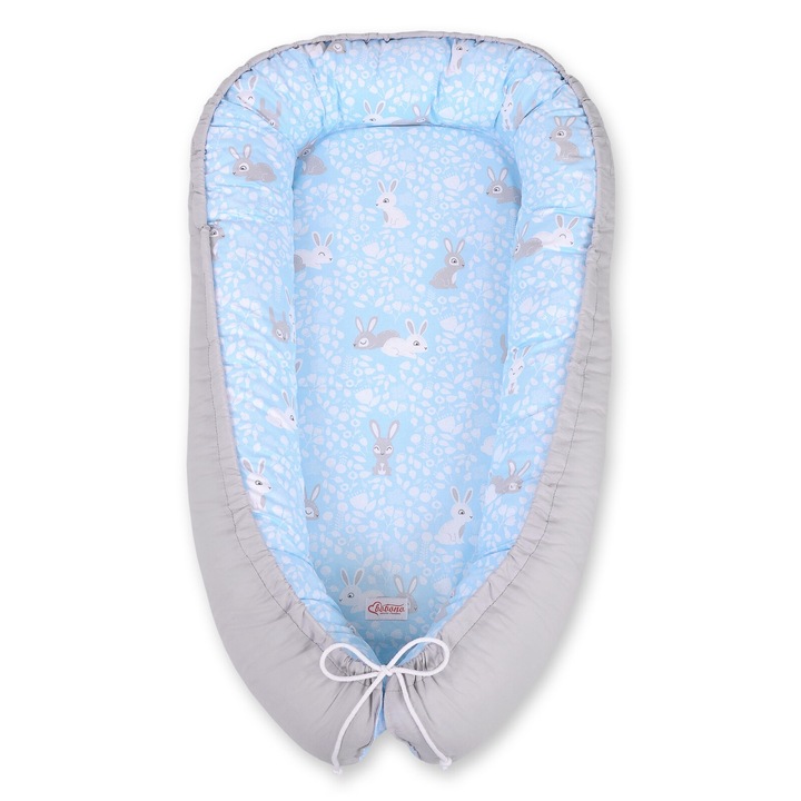 Pozitionator pentru bebelusi Bobono, 95x55cm, bumbac, multicolor