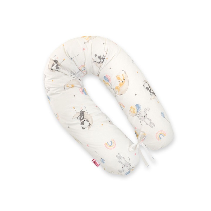Perna de sarcina Bobono Longer, 170cm, multifunctionala, multicolor