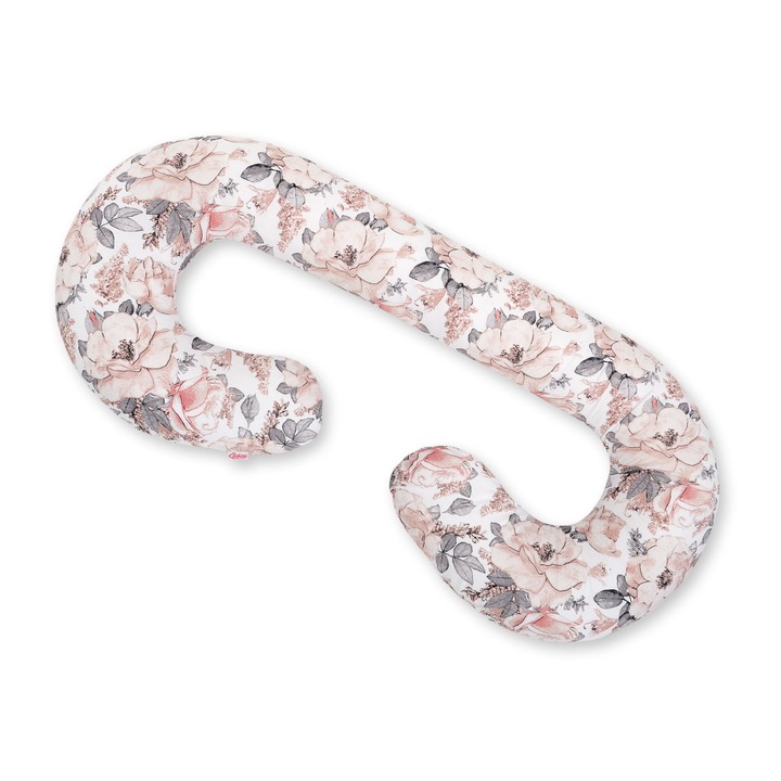 Perna de sarcina tip C Bobono, 115x60cm, pentru somn si alaptare