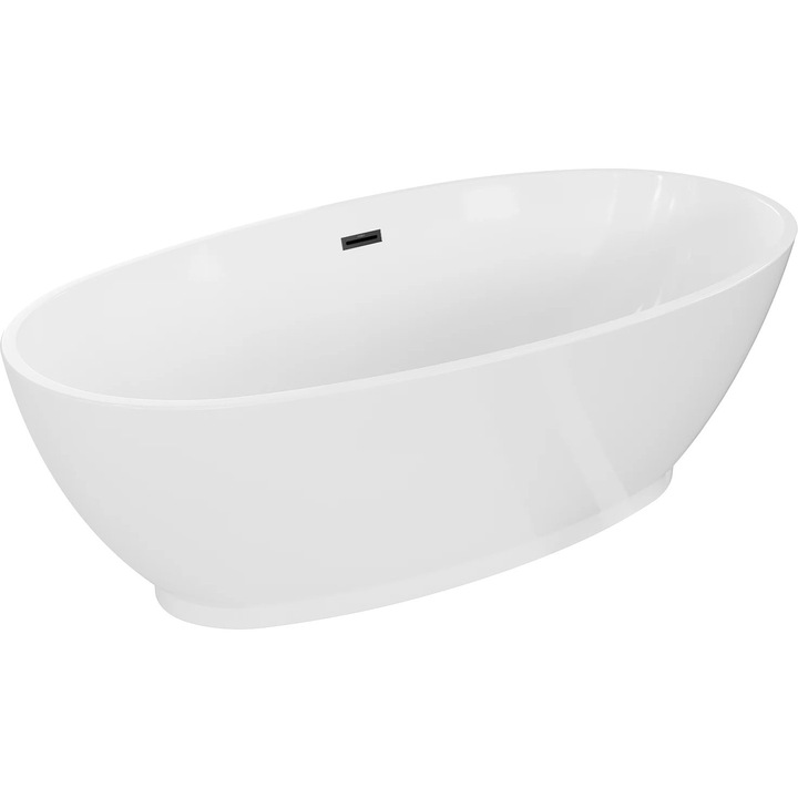 Mexen Bilbao cada independenta 180 x 90 cm, alb, umplutura neagra - 51311809000-70