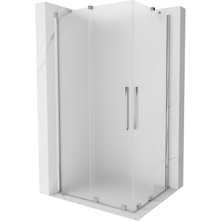 Mexen Velar Duo cabina de dus glisanta 100 x 90 cm, mata, crom - 871-100-090-32-01