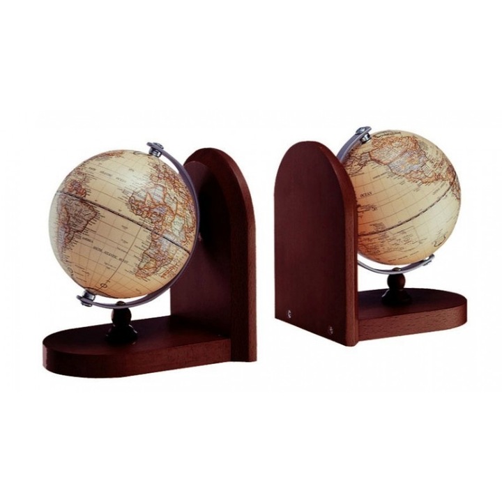 Glob pamantesc Bestar 0975HPX, 12.7cm, lemn, nuc, suport in forma de L