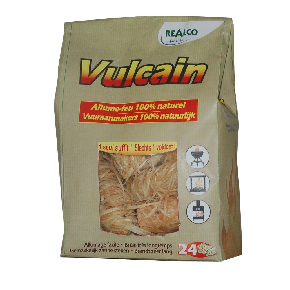 Aprinzator Foc 100% ecologic Vulcain 24 buc.