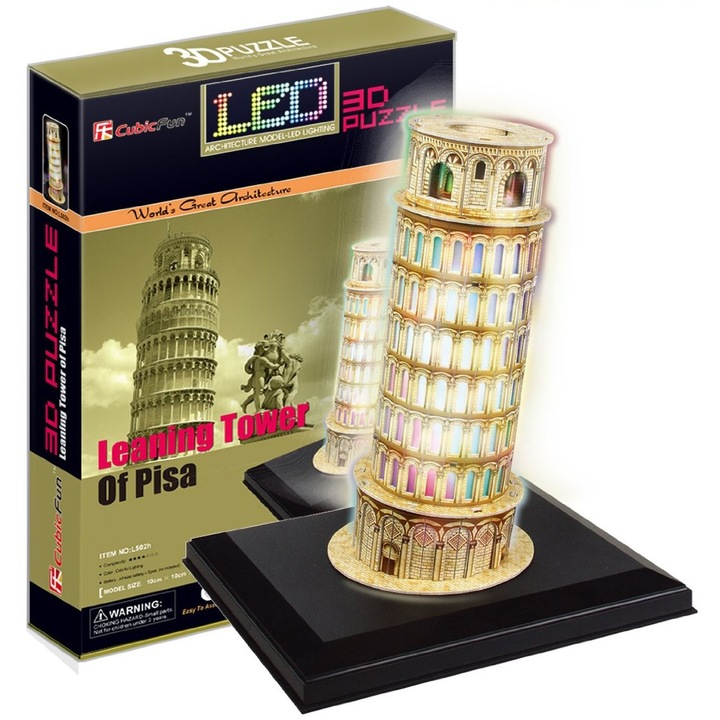 Cubicfun 3D puzzle, Pisai ferde torony, 15 darab