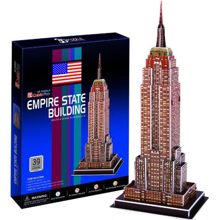Cubicfun 3D puzzle, Empire State Building, 39 darab
