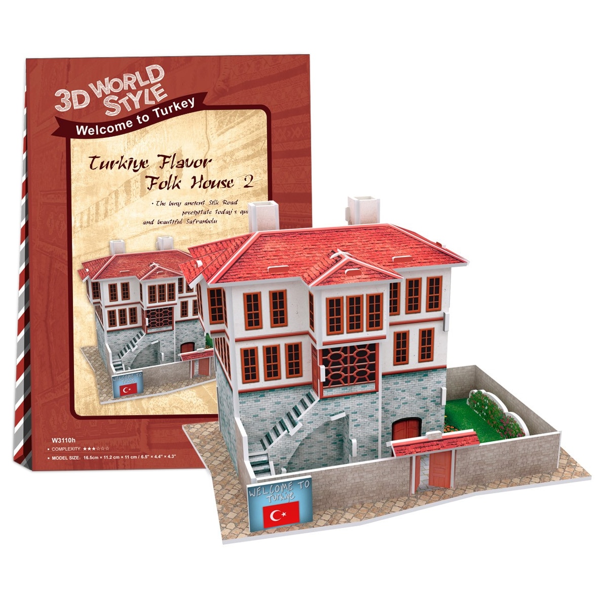 Puzzle 3D Cubicfun Casa turceasca model 2, 18 piese