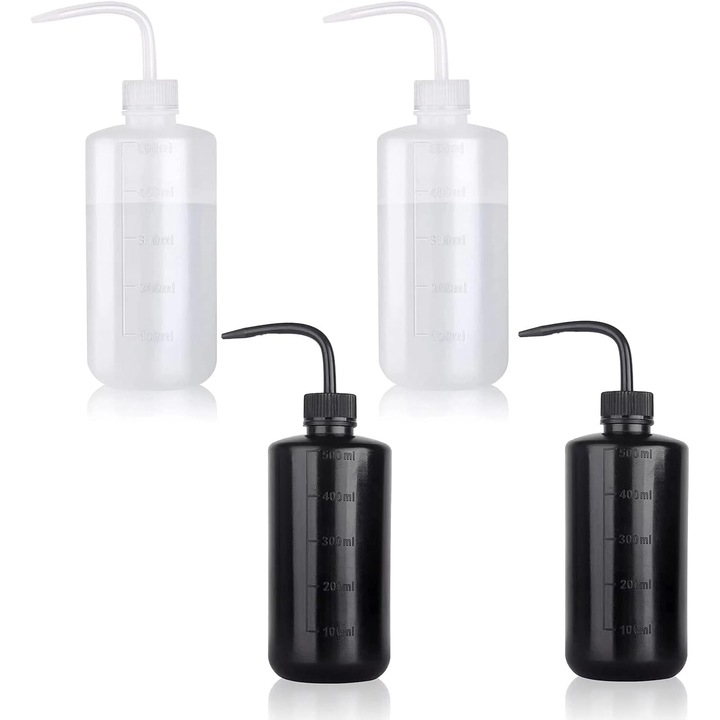 Предпазна бутилка с тясно гърло и маркировки, Enforose, дизайн, устойчив на разливане, 500 мл