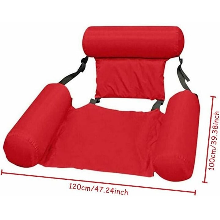 Hamac de inot, Cozevdnt, PVC, rosie, 100x120cm