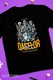 Tricou Barbati Brigada Oaselor grup de schelete de oameni filme cu imprimeu pe Fata, 100% Bumbac, Negru, S