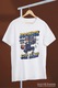 Tricou Barbati Baiat cu minge baschet Stil Vechi cu imprimeu pe Fata, 100% Bumbac, Alb, XS