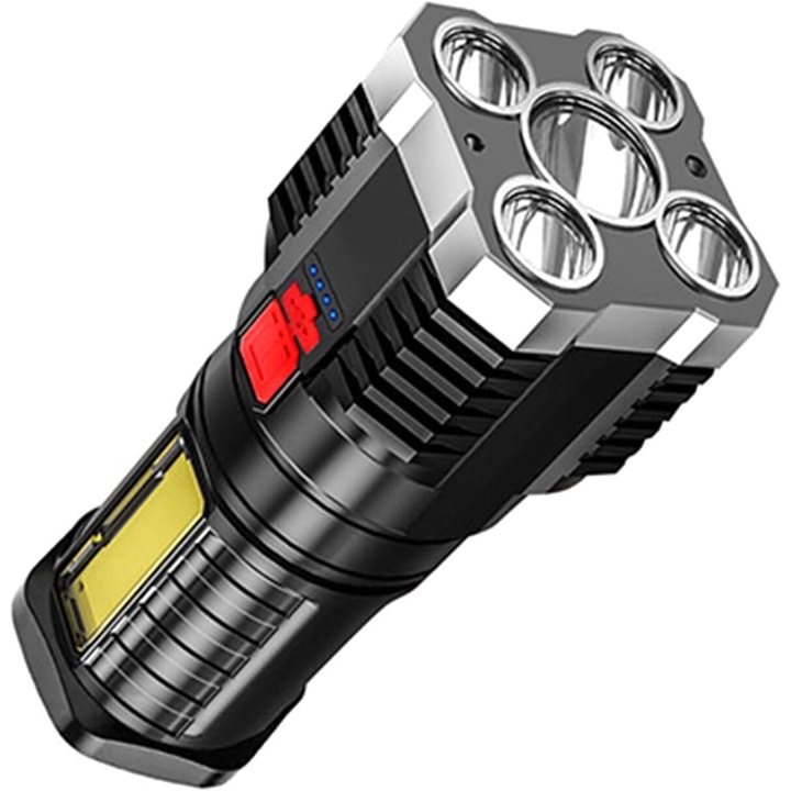 Lanterna LED super puternica, lanterna extrem de luminoasa pentru camping, drumetii si urgente