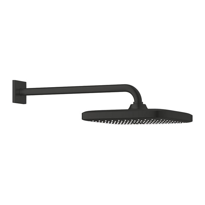 Set Cap de dus, Grohe, Tempesta 250 Cube, 250x505 mm, Negru mat