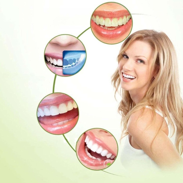 Proteze dentare temporare, Mmgoqqt, set 1 pereche, din material alimentar, confortabile, pentru dinti deformati