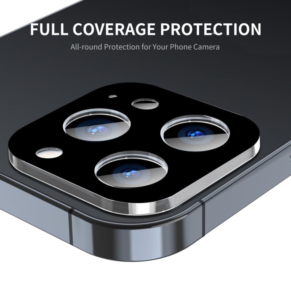 Folie Camera pentru iPhone 16 Pro / iPhone 16 Pro Max - Techsuit Full Camera Glass - Black