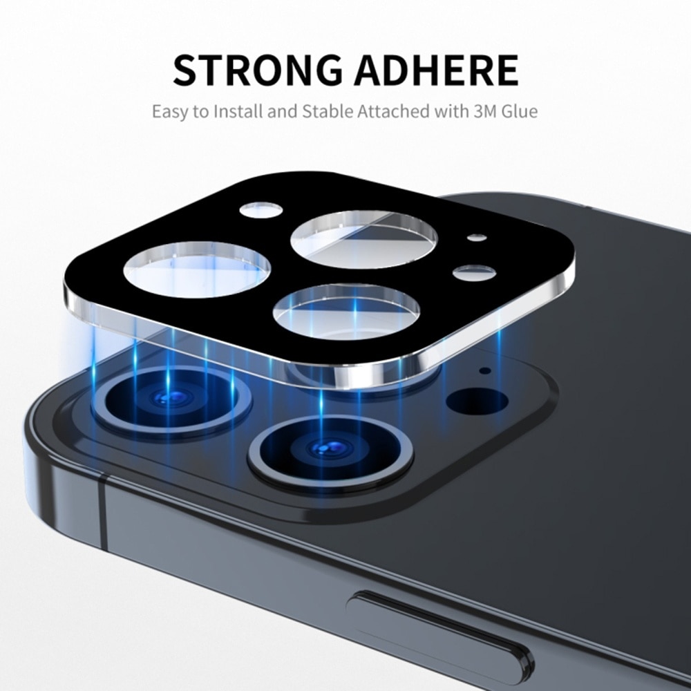 Folie Camera pentru iPhone 16 Pro / iPhone 16 Pro Max - Techsuit Full Camera Glass - Black