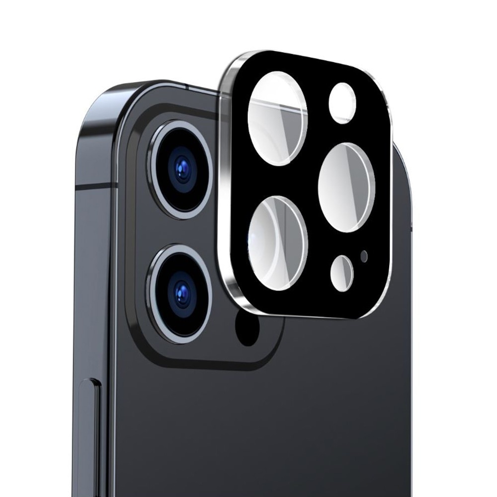Folie Camera pentru iPhone 16 Pro / iPhone 16 Pro Max - Techsuit Full Camera Glass - Black