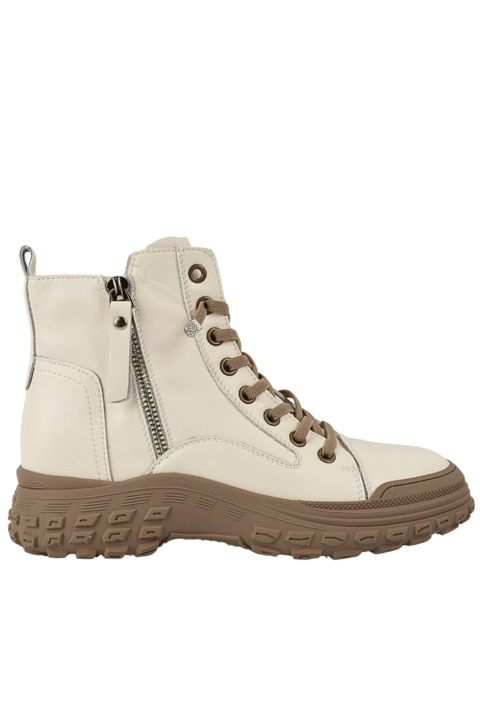 Боти, дамски, FORMAZIONE 1292, естествена кожа, Бял