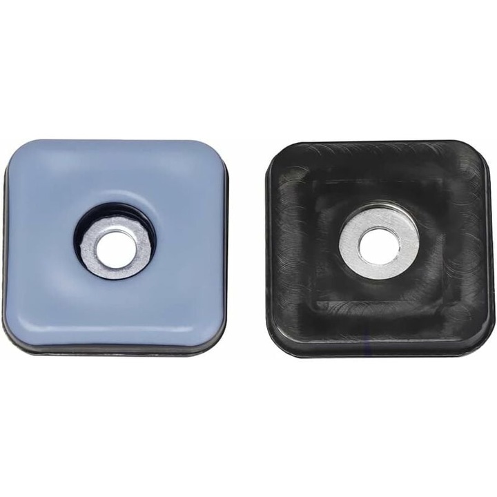 Glisoare de mobilier patrate, Enforose, protectie cu suruburi, teflon PTFE, 24 bucati