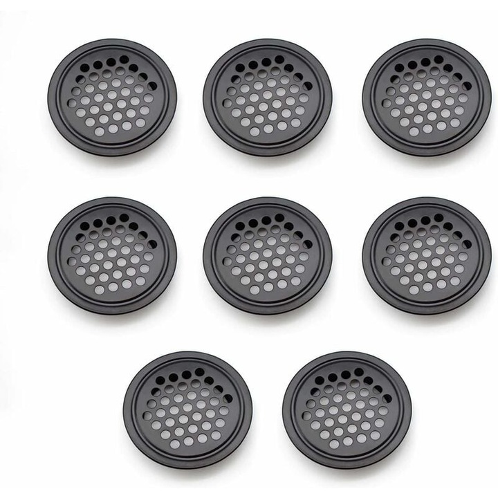 Ventilatie Soffit, otel inoxidabil, design fagure, finisaj negru mat, aplicatii variate