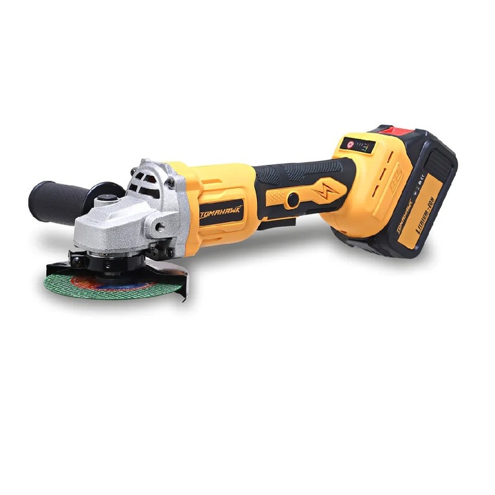 Flex Unghiular cu Maner, Grinder, 125mm, cu 2 Acumulatori Li-Ion 48V, 8.500rpm, Portabil