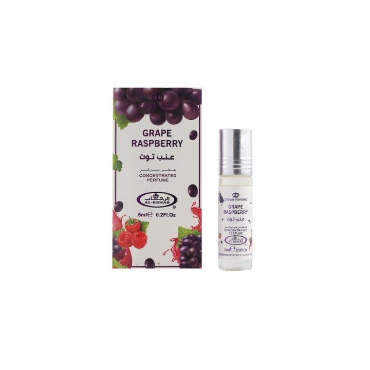 Parfüm Al Rehab GRAPE RASPBERRY, keleti, édes illatú, 6 ml