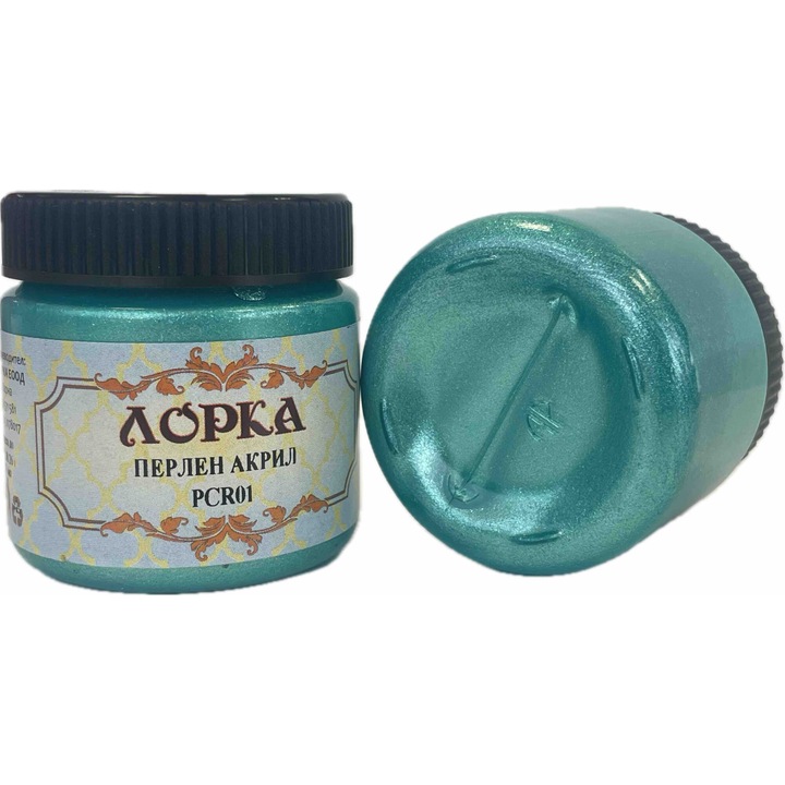 Acrilic perlat Lorka PGR01, 75 ml, Verde