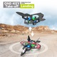 IUni S98 Самолет с дистанционно управление, Боен самолет, 360° Акробатика, Жироскоп, Удароустойчив, LED светлини