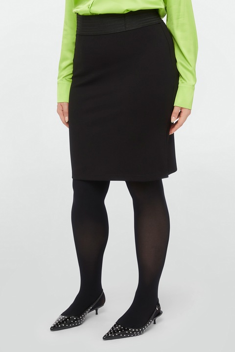 Fiorella Rubino, Fusta-creion cu talie elastica, Negru, M