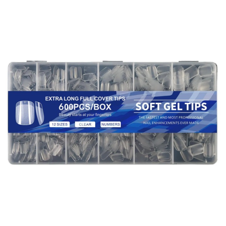 Tips unghii, transparent mat, subtire, fara zgarieturi, set