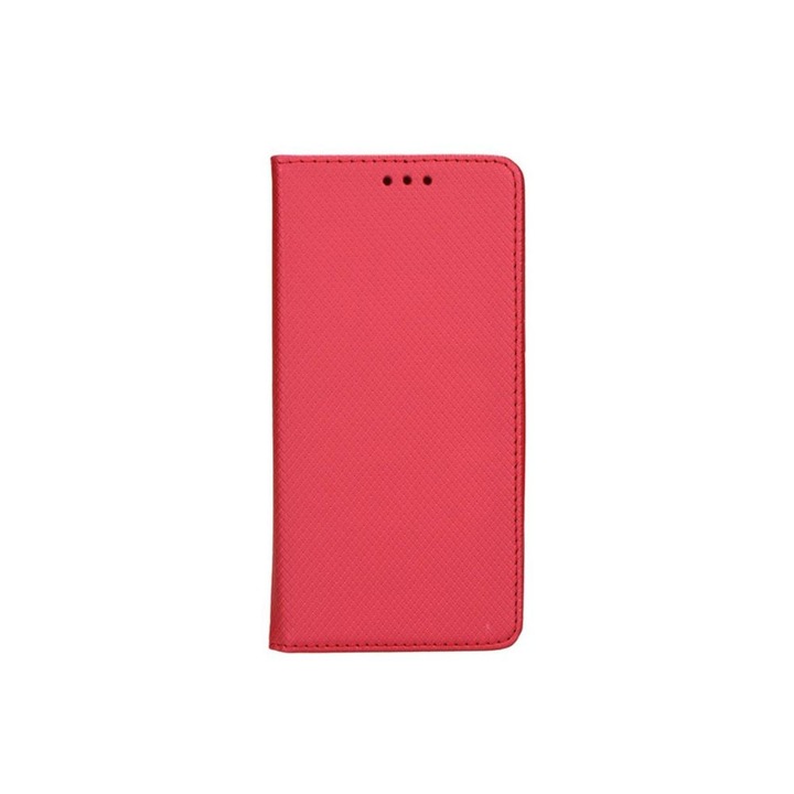 Калъф тип книга, съвместим с Motorola Moto G32, G-Tech Flip Book, магнитно затваряне, джоб за карта, първокласна стойка, червен