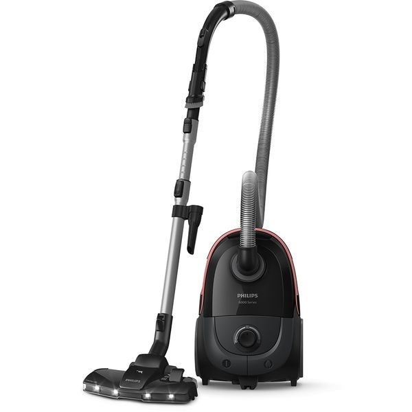 Aspirator cu Sac PHILIPS XD6142/12, 4l, 900W, 77dB, Negru-Roz